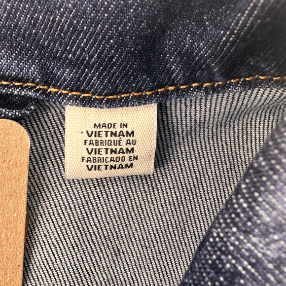 Levi Strauss Co Mens XL Trucker Jacket Dark Wash Denim XL NEW W/TAGS! - Picture 6 of 13